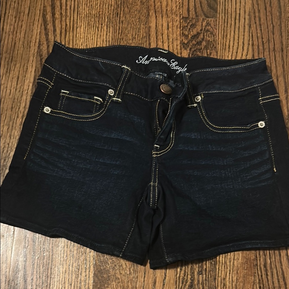 American Eagle Outfitters Black Jean Shorts Classic Style